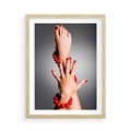 Plakat w ramie 50x70 - Manicure i Pedicure - Piękno Paznokci - manicure, pedicure - rama drewno