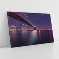 Obraz na płótnie 100x70 - Most w Nowym Jorku nocą - most, Nowy Jork