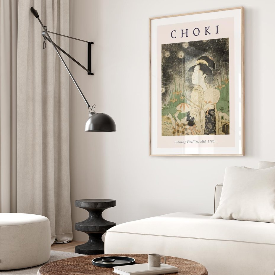 Plakat w ramie 30x40 - Sztuki Choki w Twoim Domu - reprodukcja, rycina - rama drewno