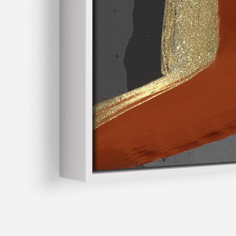 Obraz w ramie 100x70 - Abstrakcyjna impresja - abstrakcja, nowoczesny - rama biała