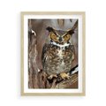 Plakat w ramie 50x70 - Tajemniczy Stróż - sowa, las - rama drewno