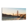 Obraz na płótnie 120x60 - Statek na morzu - Golden Gate, most