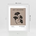 Plakat w ramie 30x40 - Botaniczne wymysły - sztuka boho, plakat - rama biała