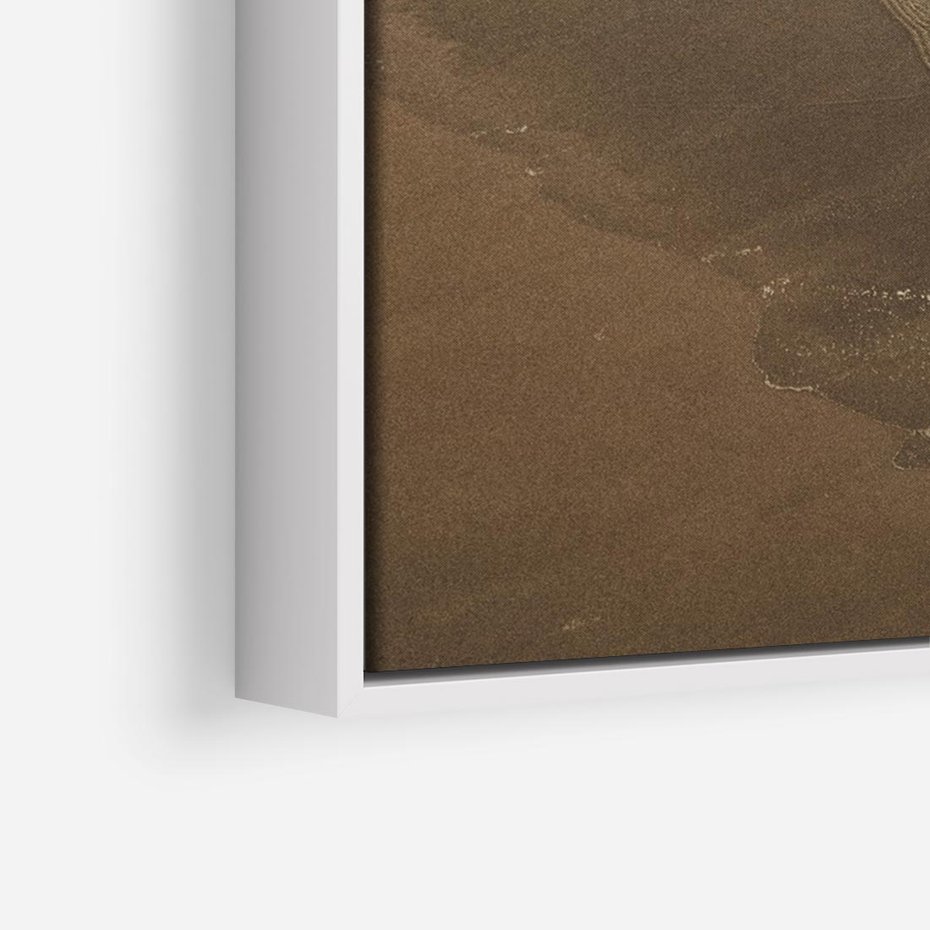 Obraz w ramie 120x80 - Spokój nad plażą - plaża, morze - rama biała