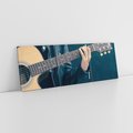Obraz na płótnie 90x30 - Gitara - Dźwięki Retro - gitara, muzyka