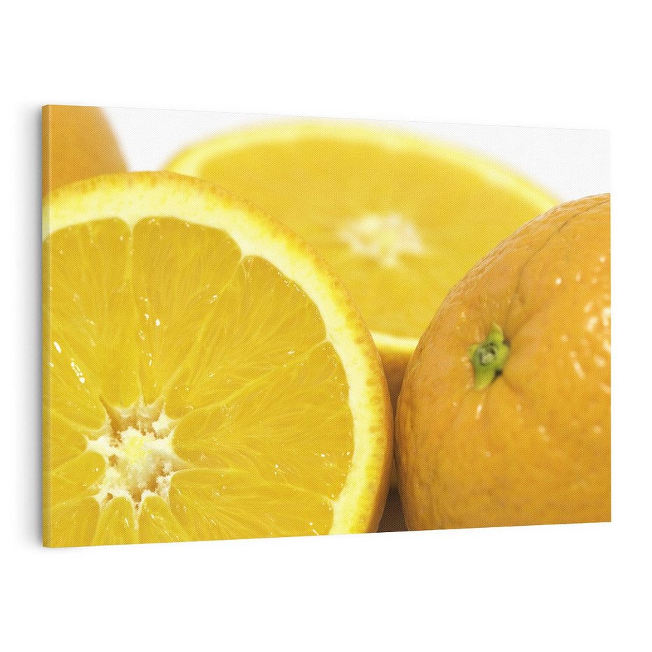 Obraz na płótnie 120x80 - Cytrusy Żywy Zapach Energii - cytruny, owoce