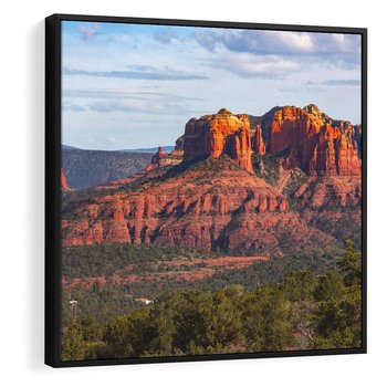 Obraz w ramie 50x50 - Majestatyczny Wielki Kanion - wielki kanion, perspektywa - rama czarna