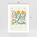 Plakat bez ramy 30x40 - Tajemnicza Aura - kwiaty, nowoczesna abstrakcja