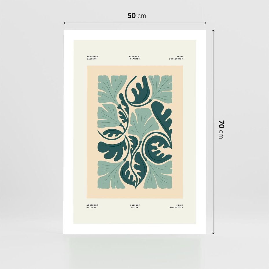 Plakat bez ramy 50x70 - Podróżne Impresje - roślinne motywy, ornamenty