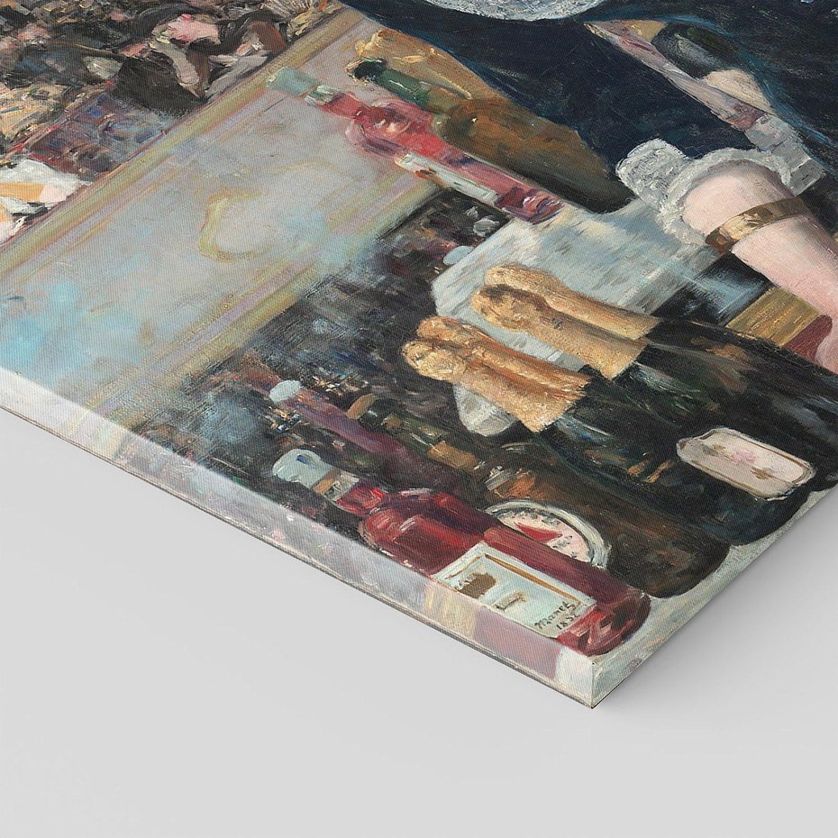 Obraz na płótnie 120x80 - "Bar w Folies-Bergère" (1882) Edouard Manet - Reprodukcja - reprodukcja, obraz na płótnie