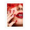 Plakat bez ramy 21x30 - Piękno manicure: kolory i elegancja - paznokcie, manicure