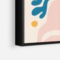 Obraz w ramie 50x50 - Granice Inspiracji - abstrakcyjne dziwne formy, nowoczesny plakat - rama czarna