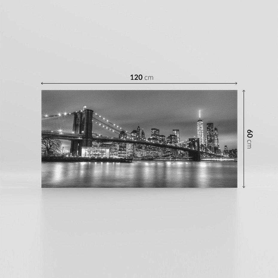 Obraz na płótnie 120x60 - Symbole Nowego Jorku - most, Nowy Jork