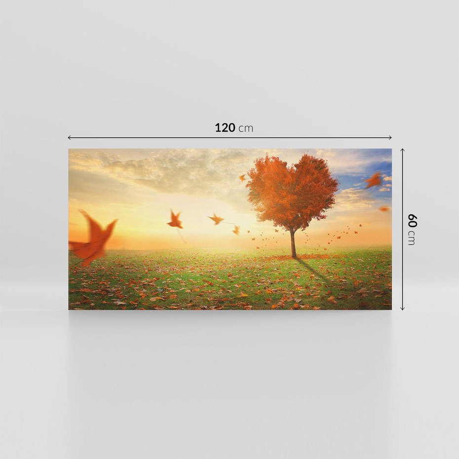 Obraz na płótnie 120x60 - Drzewo sercem natury - drzewo, serce