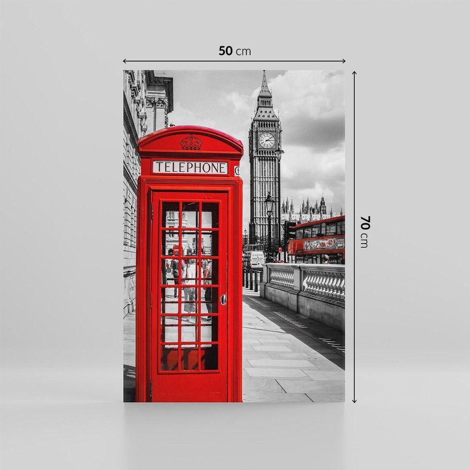 Obraz na płótnie 50x70 - Budka w Londynie - Londyn, budka