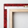 Obraz na płótnie 60x60 - Czerwona Pasja - czerwone, róże
