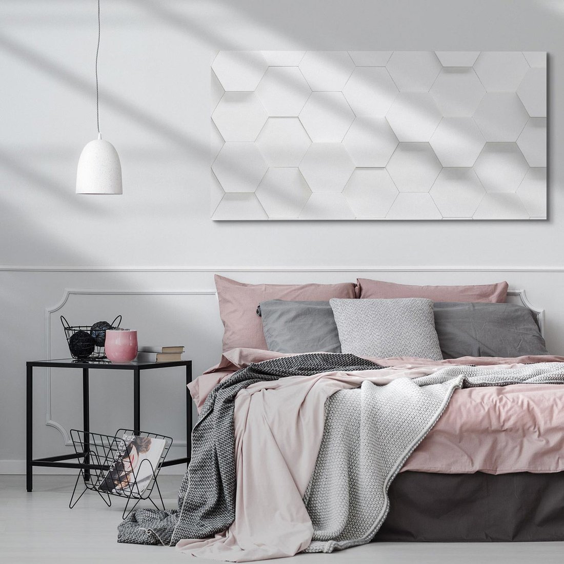 Obraz na płótnie 140x70 - Intrygujący Wymiar - geometria, 3D
