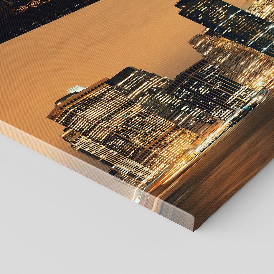 Obraz na płótnie 120x40 - magiczne połączenie miast - most, Nowy Jork