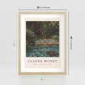 Plakat w ramie 30x40 - Sztuka i Litera - Claude Monet, reprodukcja obrazu - rama drewno