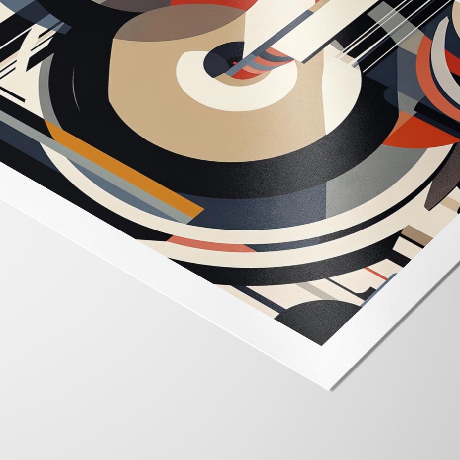 Plakat bez ramy 21x30 - Wibracje Marzeń - abstrakcyjny obraz, geometryczne koła