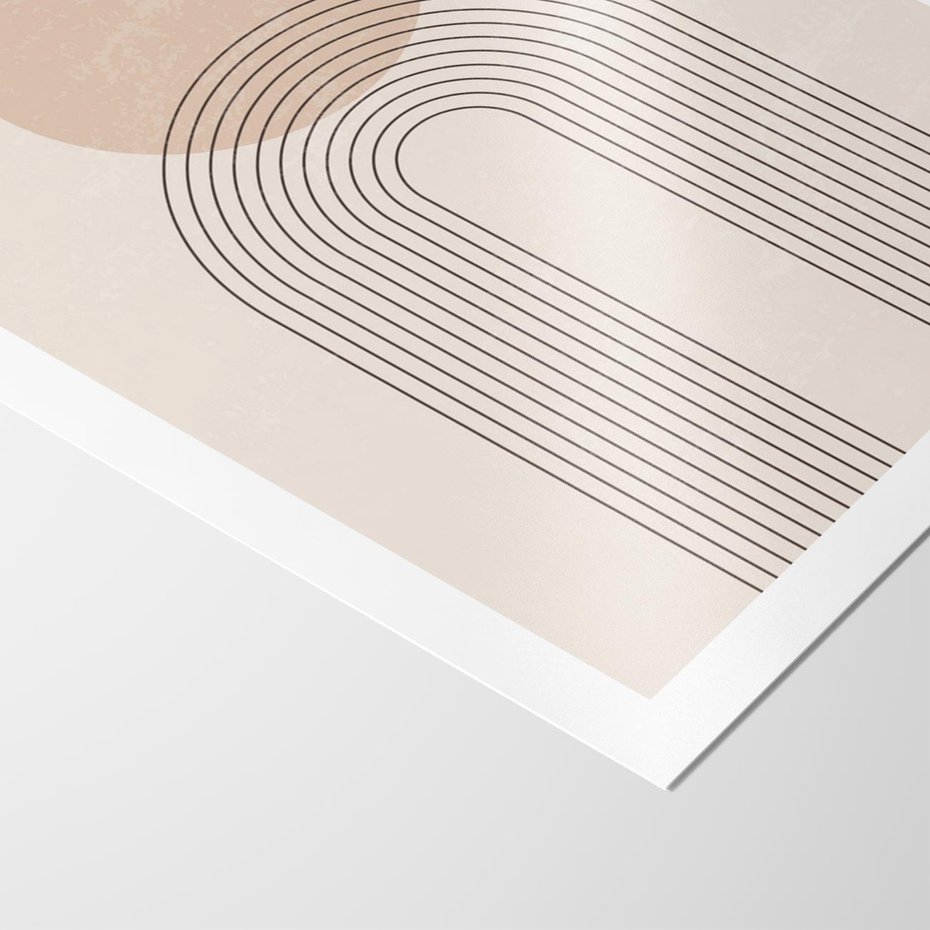 Plakat bez ramy 40x50 - Konturem Zdefiniowane - boho plakat, minimalizm