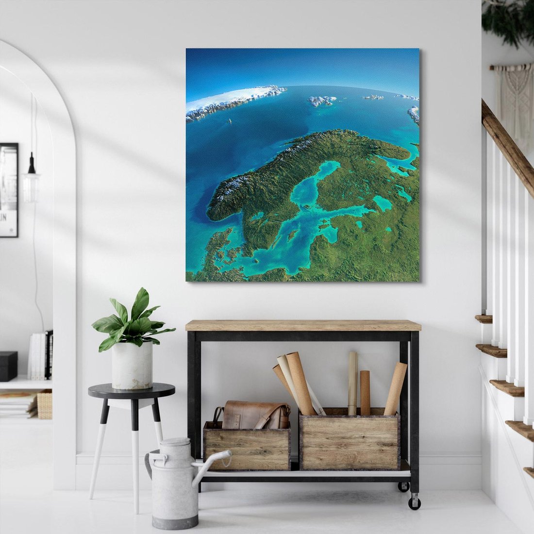Obraz na płótnie 40x40 - Beztroski widok na ocean - widok, ocean