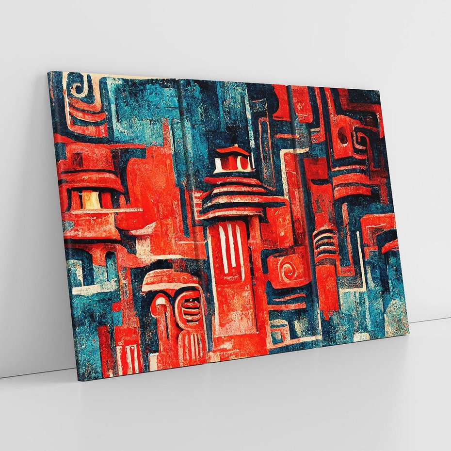 Obraz na płótnie 120x80 - Mistyka Wschodnich Światów - orientalna sztuka, nawiązanie do Japonii