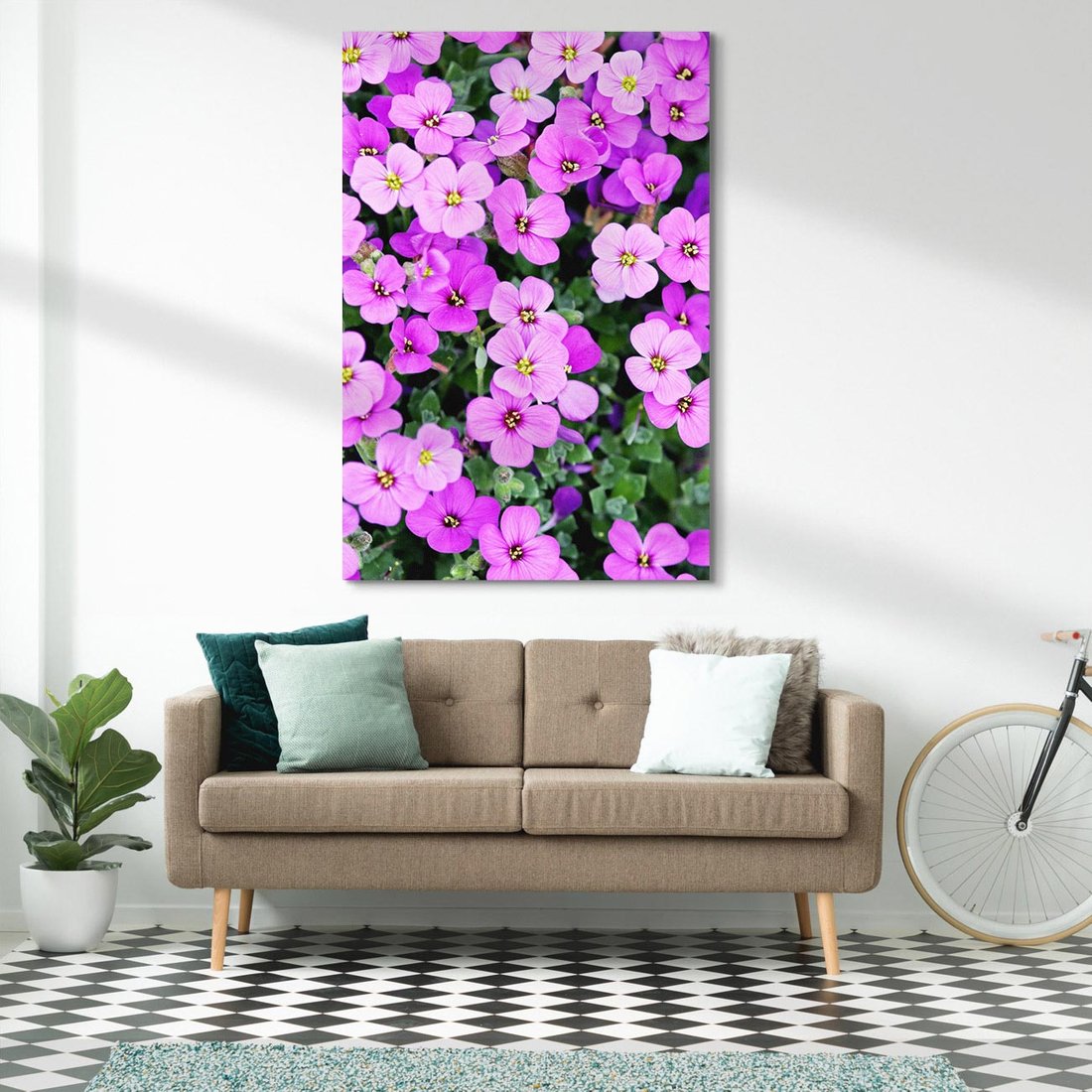 Obraz na płótnie 50x70 - Kwiatowa poezja w pastelowych odcieniach - kwiat, kwiaty