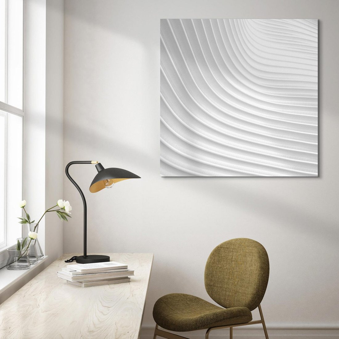 Obraz na płótnie 40x40 - abstrakcja barw - abstrakcja