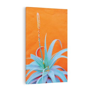 Obraz na płótnie 50x70 - Naturalna Harmonia - kaktusy, liście