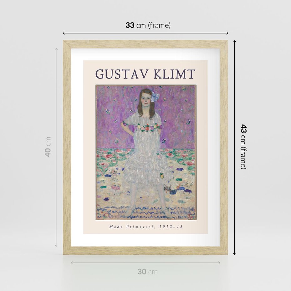 Plakat w ramie 30x40 - Gustav Klimt: Reprodukcja - reprodukcja, gustav klimt - rama drewno