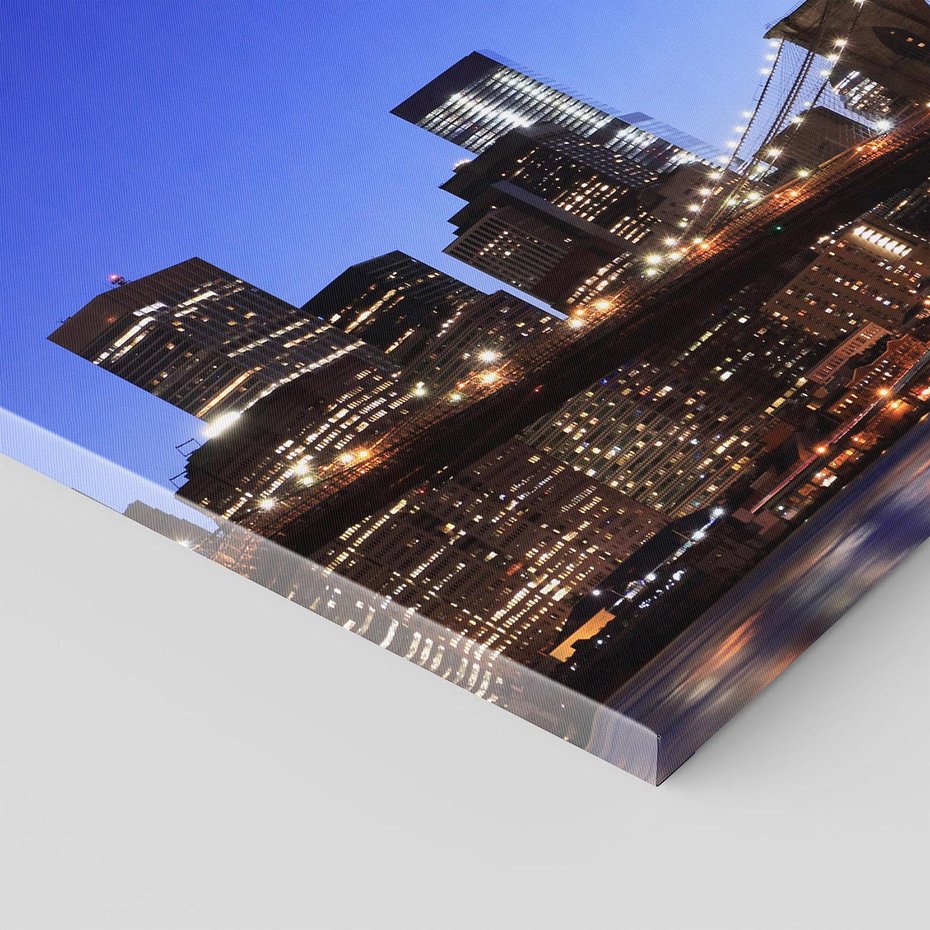 Obraz na płótnie 80x80 - Brooklyn Bridge: Symbol Nowego Jorku - most, Brooklyn