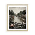 Plakat w ramie 40x50 - Miasto na Wodzie - holenderskie kanały, amsterdam - rama drewno