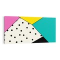Obraz na płótnie 120x60 - Wesołe Geometryczne Kształty - geometryczne kształty, abstrakcja