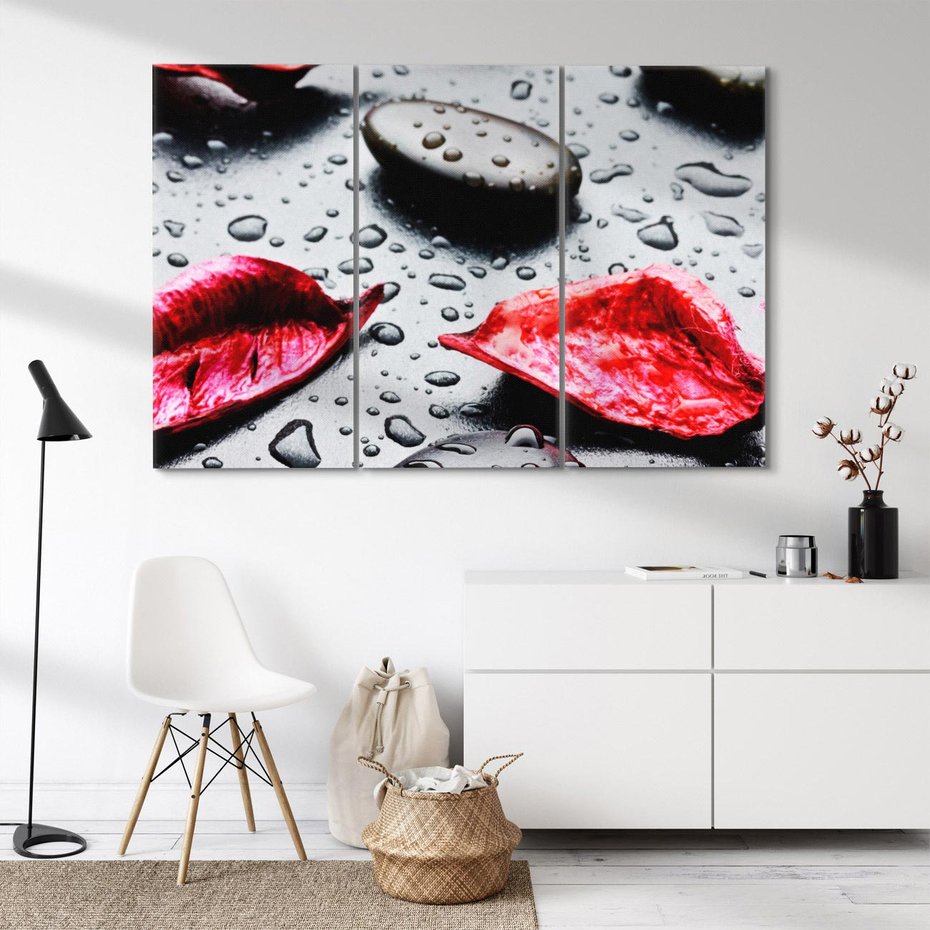 Obraz na płótnie 120x80 - Spa wśród Natury - spa, kamienie