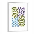 Obraz w ramie 50x70 - Księga Kształtów Bez Granic - kwiaty, sztuka nowoczesna - rama biała