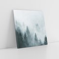 Obraz na płótnie 30x30 - Las w Mgłe - las, we