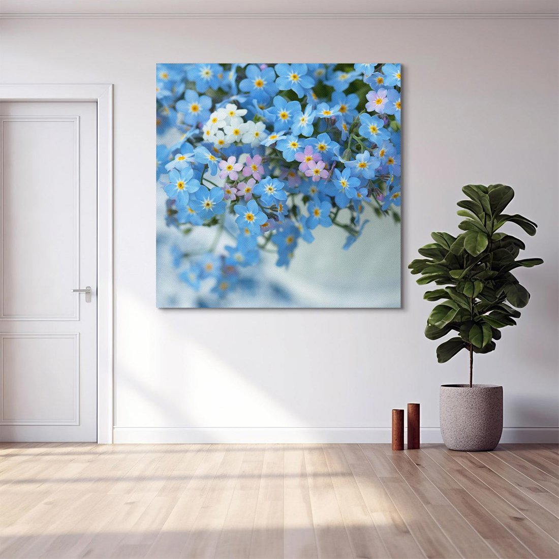 Obraz na płótnie 70x70 - Kwitnące piękno - kwiaty, wiosna