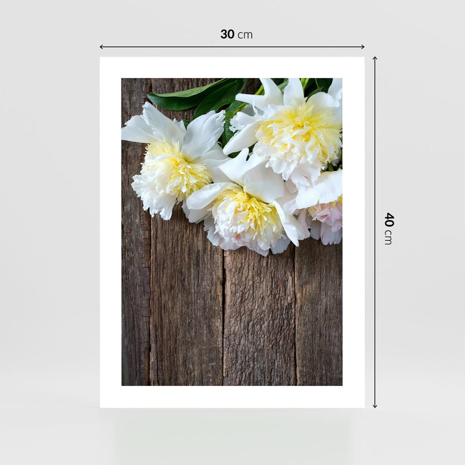 Plakat bez ramy 30x40 - Relaksująca Harmonia - kwiaty, spa