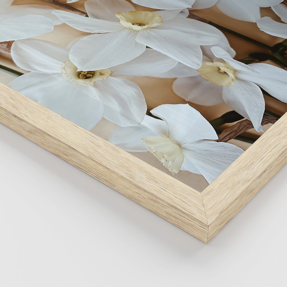 Zestaw obrazy w ramie 50x70 galeria - Kwiaty, moda, nowoczesny - rama drewno