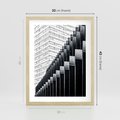 Plakat w ramie 30x40 - Architektura Stopniowa - architektura, budynki - rama drewno