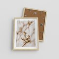 Plakat w ramie 30x40 - Kwiatowa suchość - kwiaty, susz - rama drewno