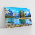 Obraz na płótnie 120x80 - spotkanie natury - góry, jezioro