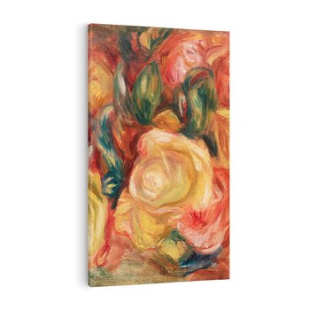 Obraz na płótnie 80x120 - "Róże" (1912), Pierre-Auguste Renoir - Reprodukcja - reprodukcja, obraz na płótnie