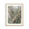 Plakat w ramie 40x50 - Egzotyczny Świat Palm - palmy, liście palmy - rama drewno