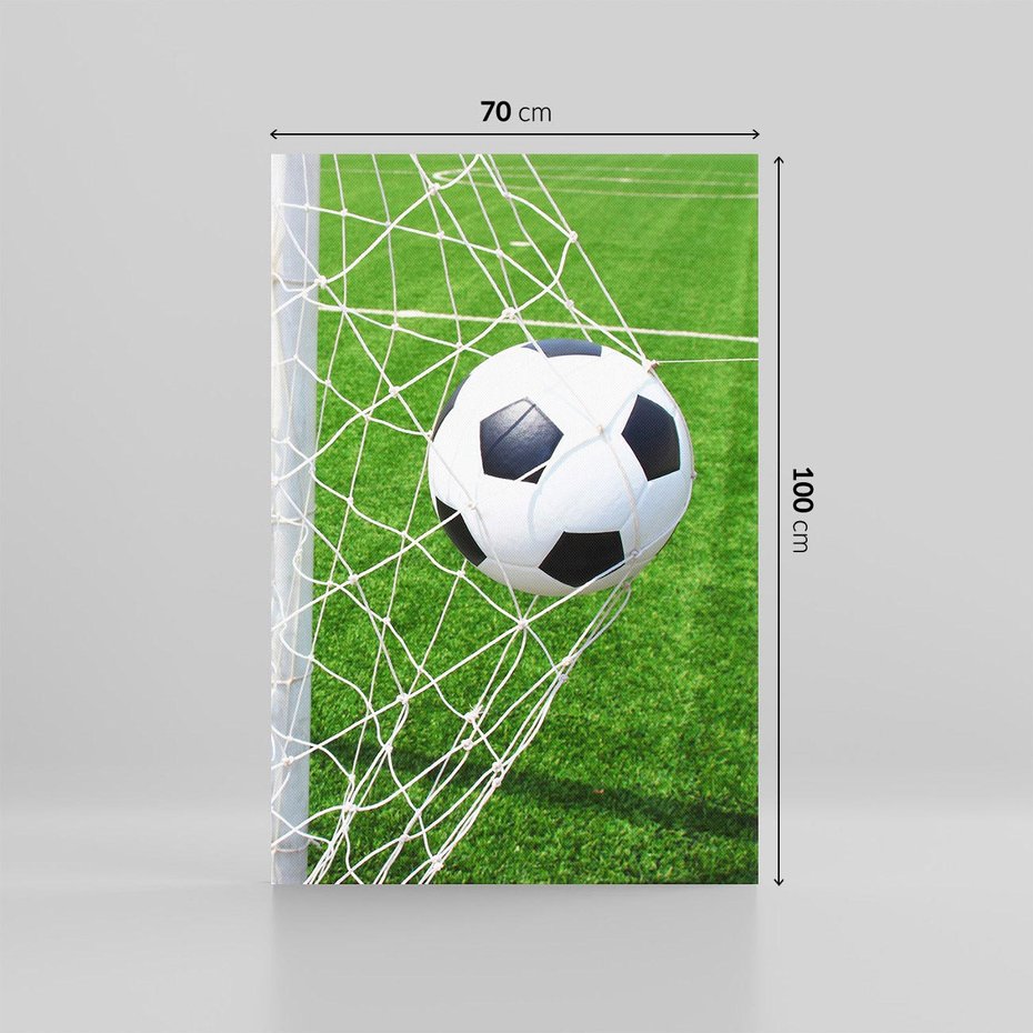 Obraz na płótnie 70x100 - Namiętność Piłki i Gola - piłka nożna, gol