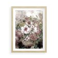 Plakat w ramie 50x70 - Piękno natury na płótnie - kwiaty, olejne - rama drewno