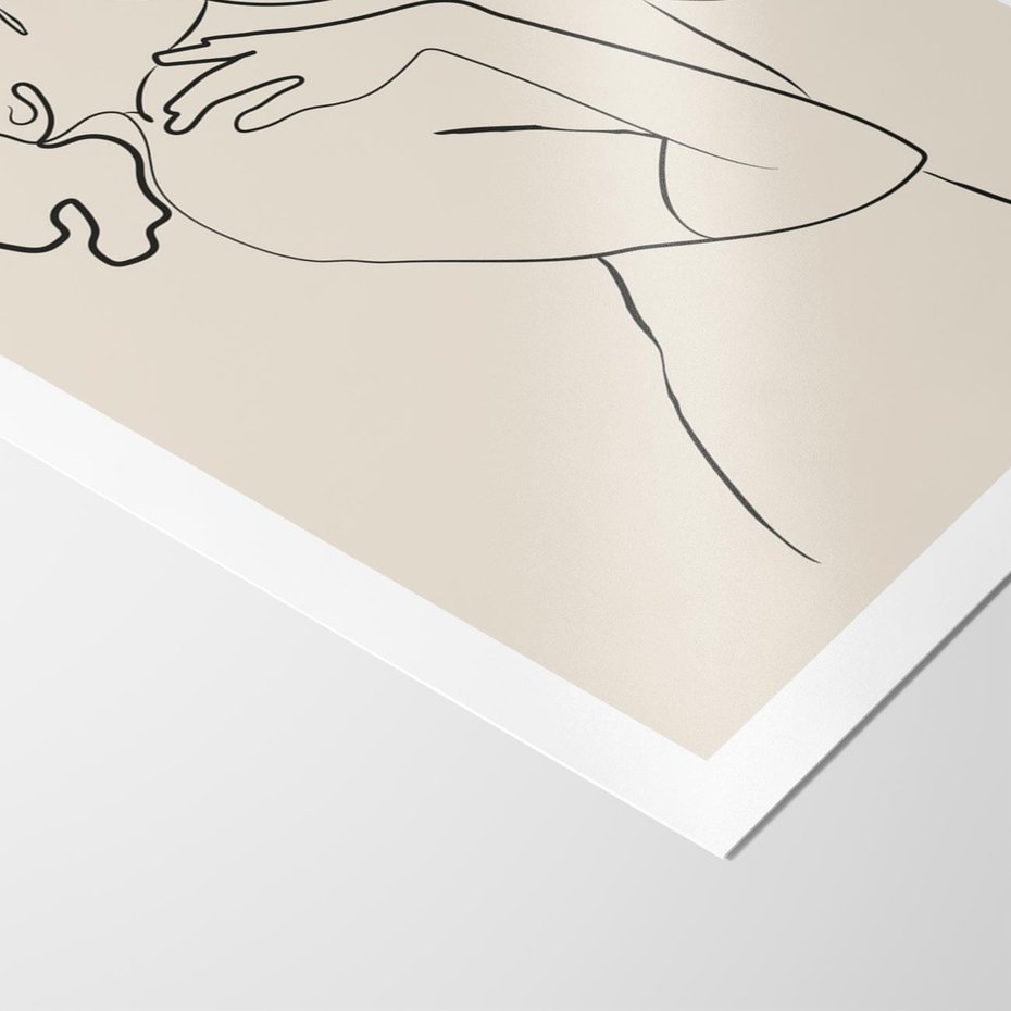 Plakat bez ramy 40x50 - Bezkresny Taniec - kobieta, szkic