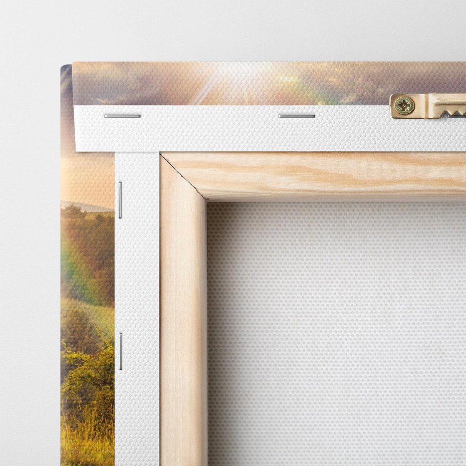 Obraz na płótnie 120x80 - Pejzaż na łące - pejzaż, łąka