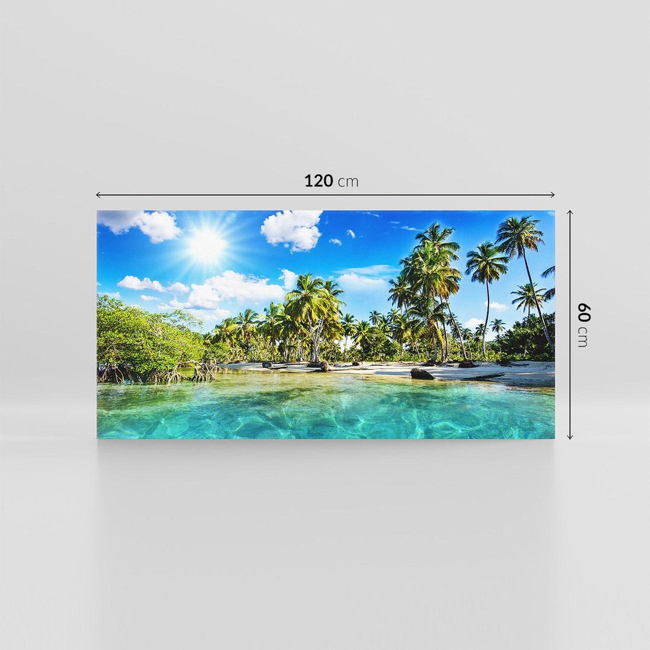 Obraz na płótnie 120x60 - Rajskie wakacje na plaży - plaża, wakacje